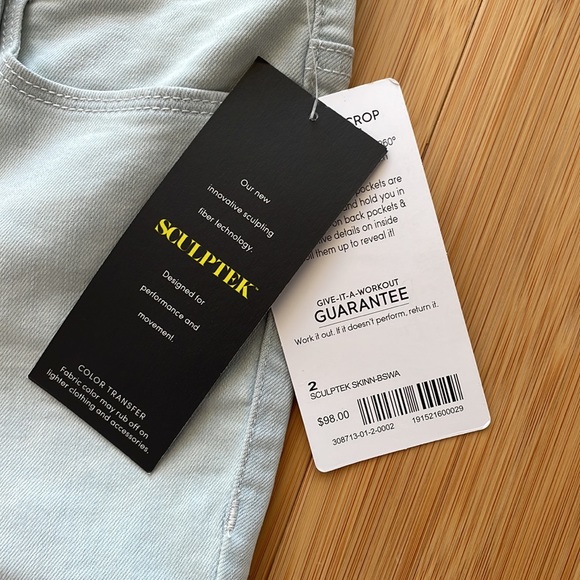 NWT Athleta Sculptek skinny jeans-capri length - Picture 2 of 4